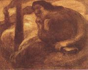Eugene Carriere Meditation (mk19) Spain oil painting artist